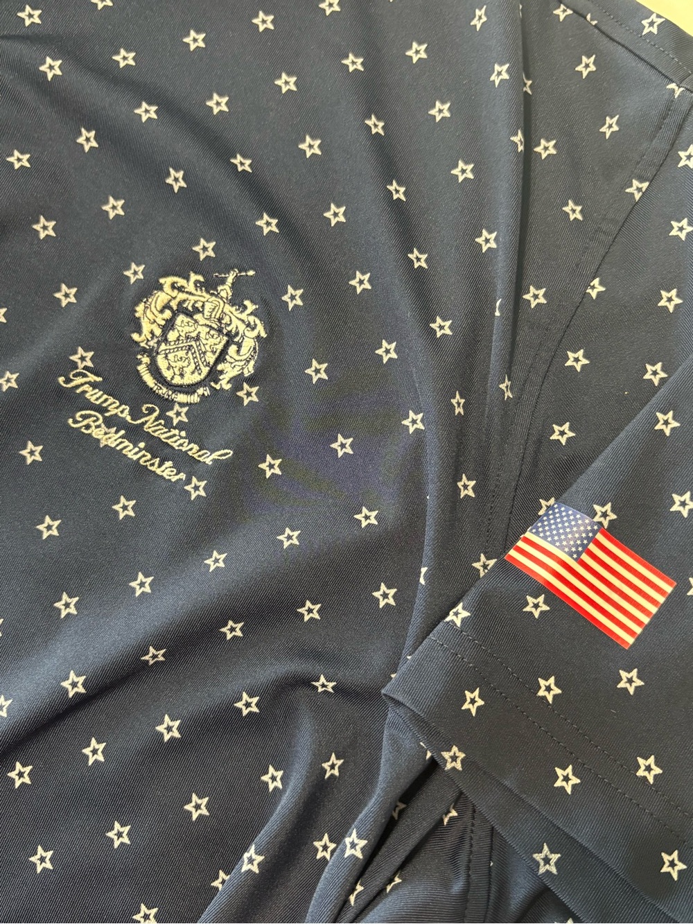 Fairway & Greene Men's "The Connors" Star Polo in navy blue - Picture 5 of 6